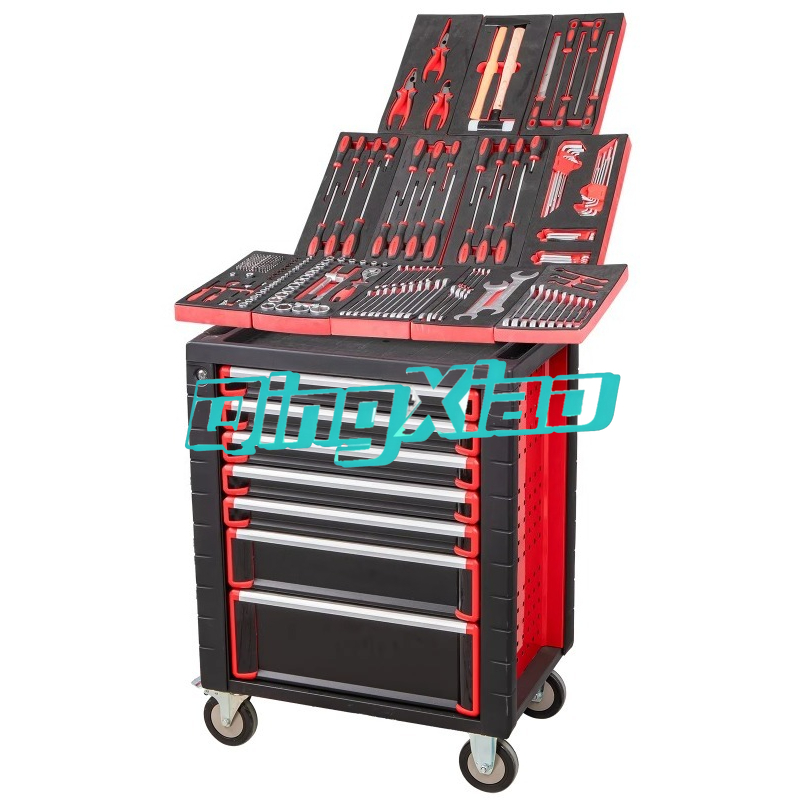 Tools Trolley For Workshop - 7段引き出し250個入りツールキャビネットトロリー、自動車修理ガレージ工場メンテナンスハードウェアワークショップ工業用ツール収納
