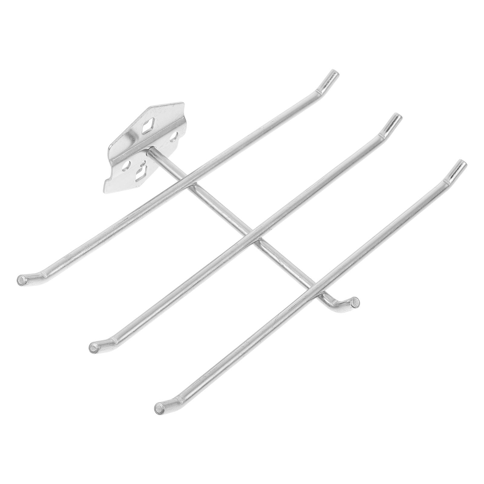 Workshop Tools Hanger - 6個セットの頑丈な金属製ペグボードフック、ガレージ、作業場、物置の整理用、長尺ツールハンガー、壁掛けペグボード用