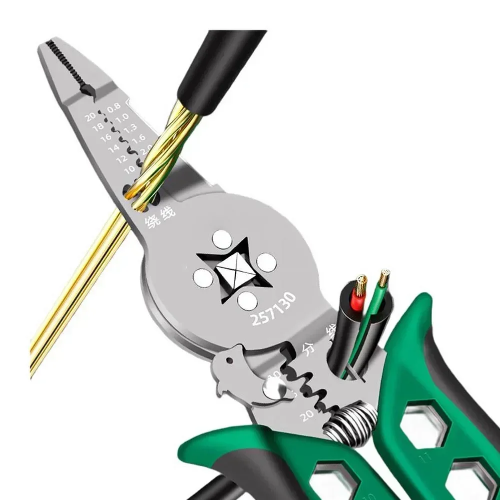 Workshop Hand Tools And Equipment - 圧着ペンチ ヘビーデューティー ワイヤーストリッパー＆圧着工具 人間工学に基づいた多機能ワークショップ機器 ハンドツール ペンチ
