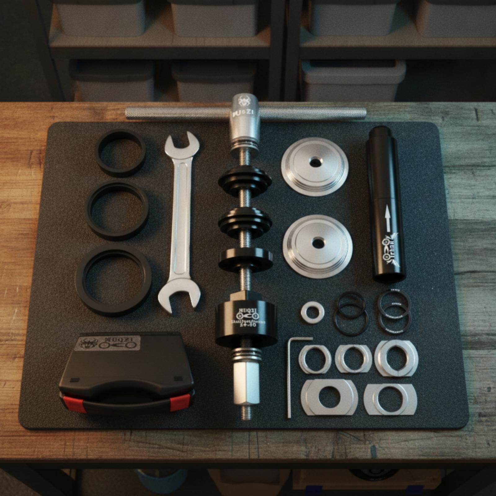 Workshop Tools Kit - プロ用自転車ベアリングプレスツールセット、ボトムブラケットカップの取り外し・取り付け用、アダプター付き、自転車整備キット