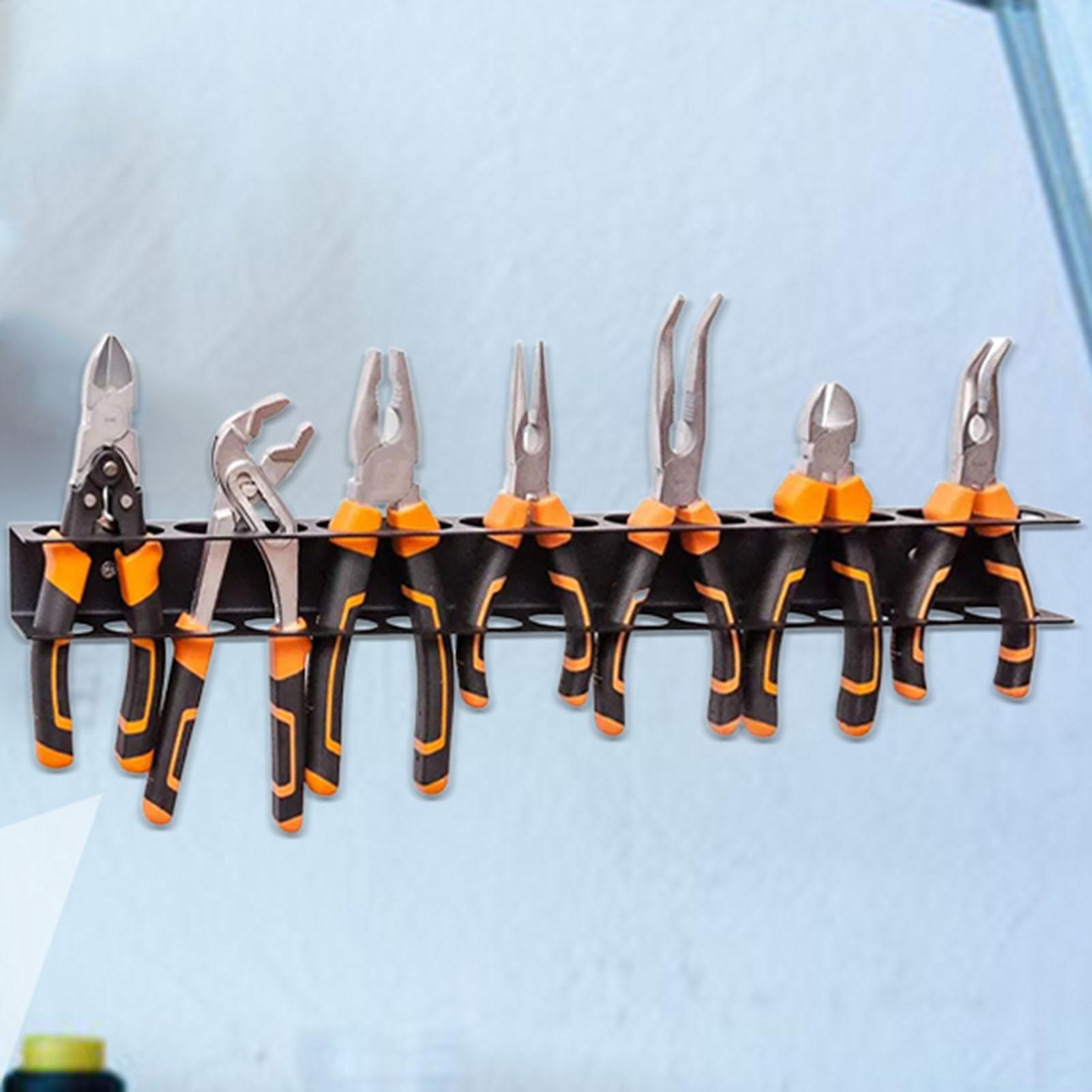 Workshop Tools Hanger - ドライバーオーガナイザー スチールプライヤーマウントハンガー ガレージ用 ハンドツール整理ラック ワークベンチ用 地下室