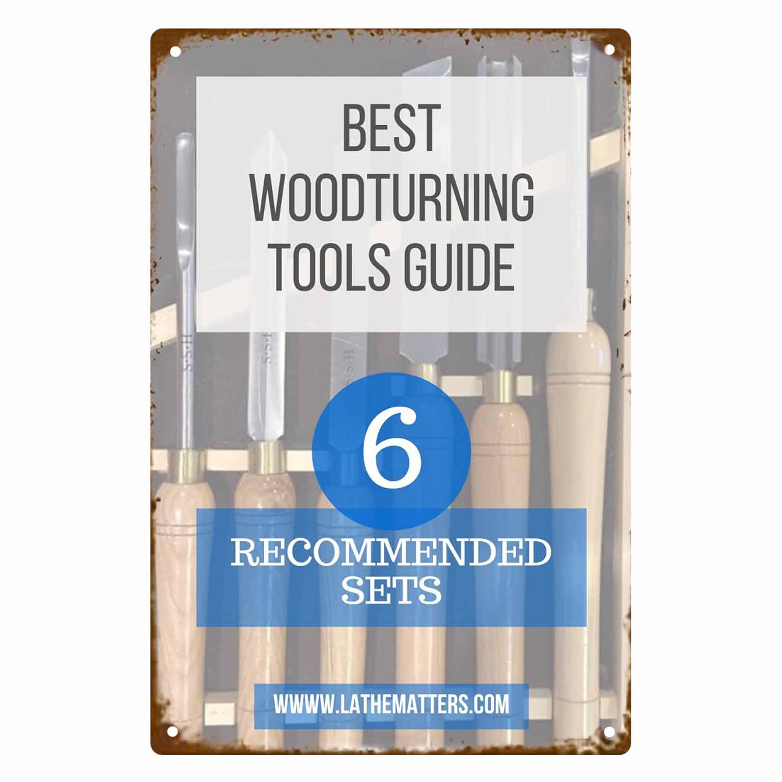 Best Tools For Workshop - 2D フラット 1 個「最高のウッドターニングツールガイド 6 つの推奨セット」ポスター装飾、家庭用ワークショップ、ガレージ、オフィス、書斎用
