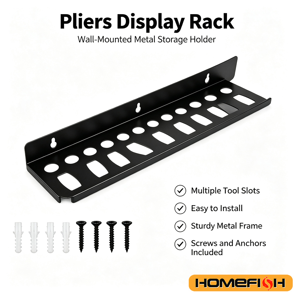 Workshop Tools Hanger - 壁掛け式ツールオーガナイザーラック ドライバー レンチホルダー レール収納ハンガー ガレージ ワークショップ