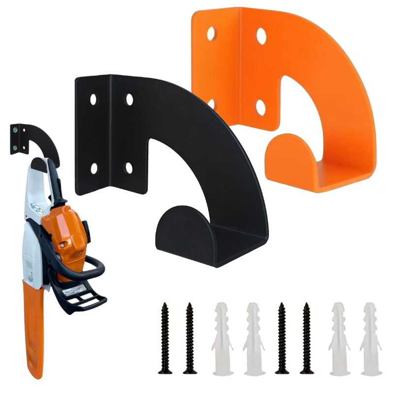 Workshop Tools On Wall - 頑丈な金属製チェーンソー壁掛けハンガー、ワークショップツール収納ラック、ガーデンバリカン、芝刈り機、ヘッジトリマー用吊り下げホルダー