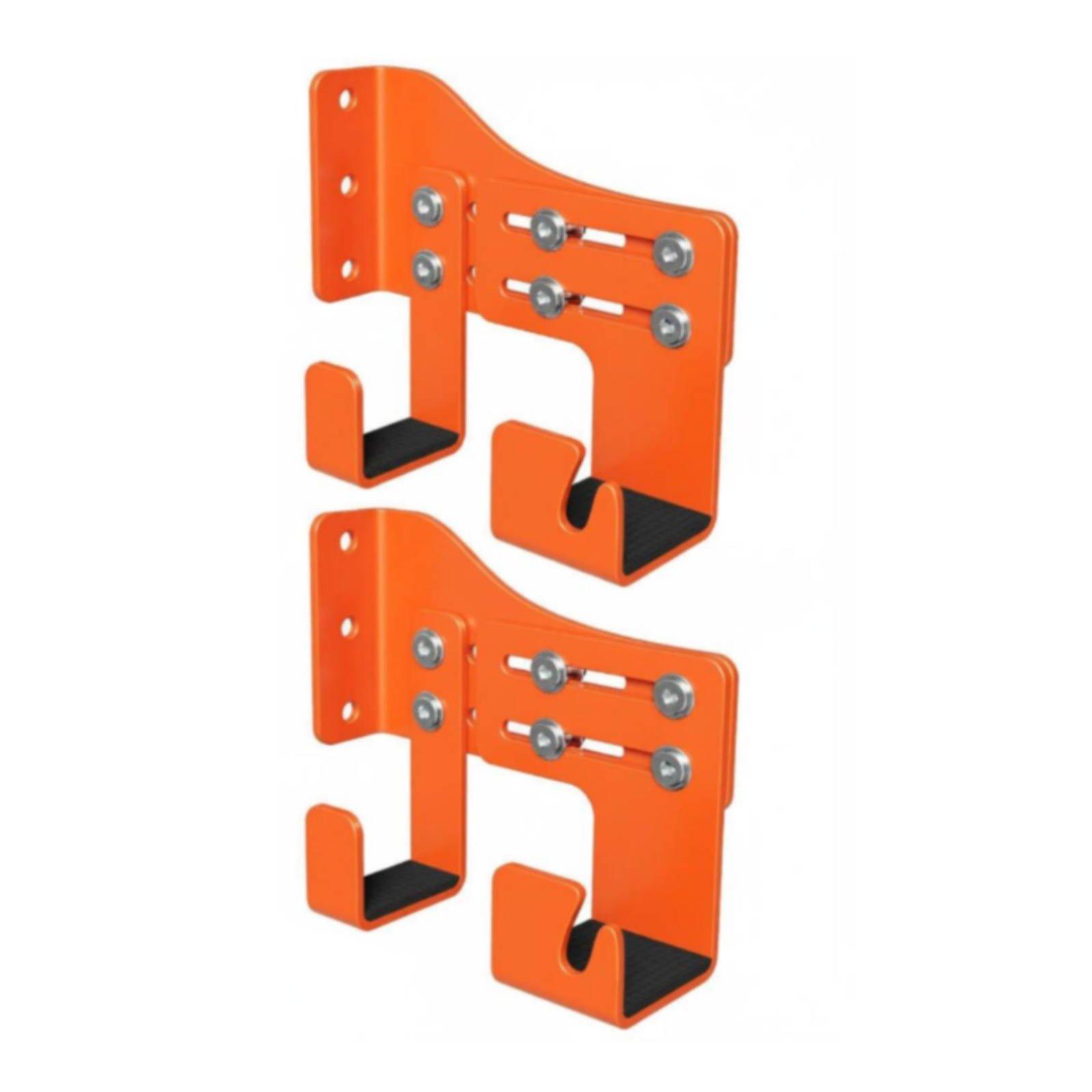 Workshop Tools Hanger - 2ピース伐採ツール壁掛けハンガー、二重吊り下げ式伐採ツールフックラック、ガレージ、作業場用の調整可能な整理システム