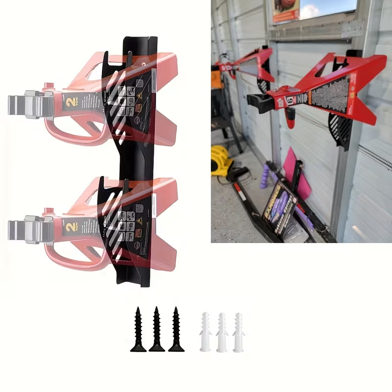 Workshop Tools On Wall - ジャッキスタンド壁掛けオーガナイザー：ジャッキスタンドホルダー収納ラックマウント - 2トン＆3トンジャッキスタンド対応（1個入り）