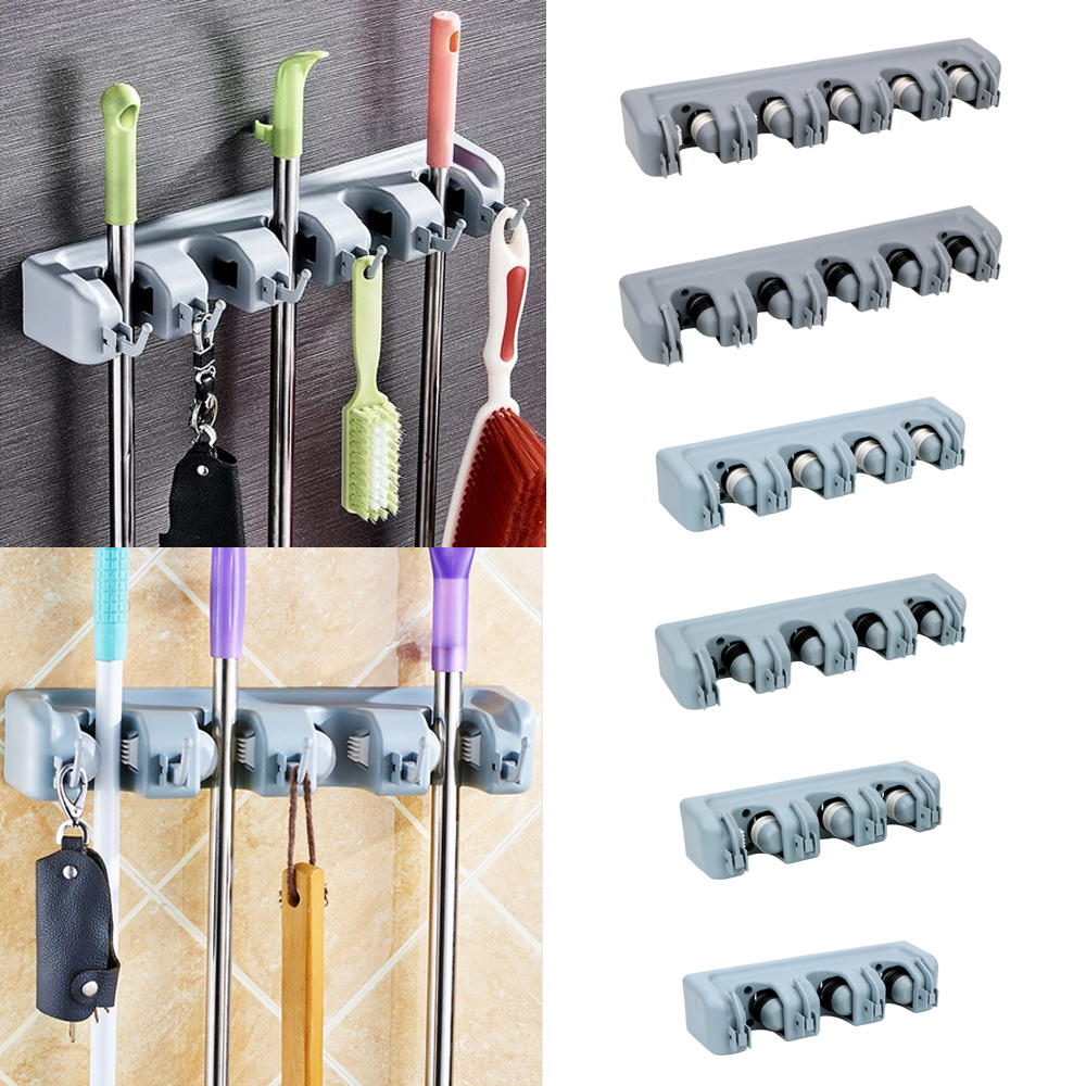 Workshop Tools On Wall - マジックプラスチックモップホルダー収納ホルダーほうきホルダー 3 スタイル壁掛け多機能ほうきホルダーツールキッチン収納