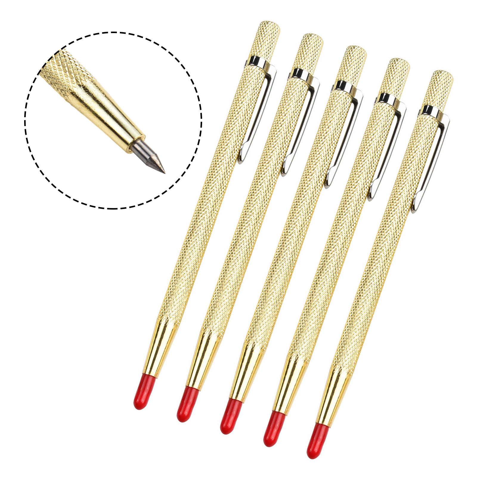 Workshop Hand Tools And Equipment - レタリングペン、ペン型ガラスカッター、ゴールド耐摩耗性切断機、金属スクライバーアクセサリー、作業場設備