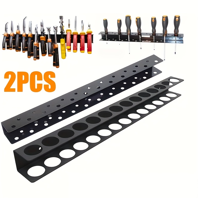 Workshop Tools Hanger - スチール製壁掛けドライバーレンチホルダー、ドライバー収納ラック、プライヤーオーガナイザーラック、作業場用ハードウェアツールディスプレイハンガー