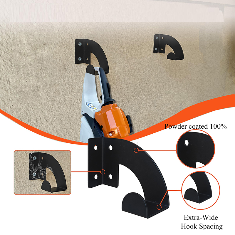 Workshop Tools Hanger - 1/2ツールラック、チェーンソー壁掛け式ヘビーデューティーチェーンソーハンガー壁掛け式オーガナイザー金属製ラックツール収納（作業場、ガレージ用）