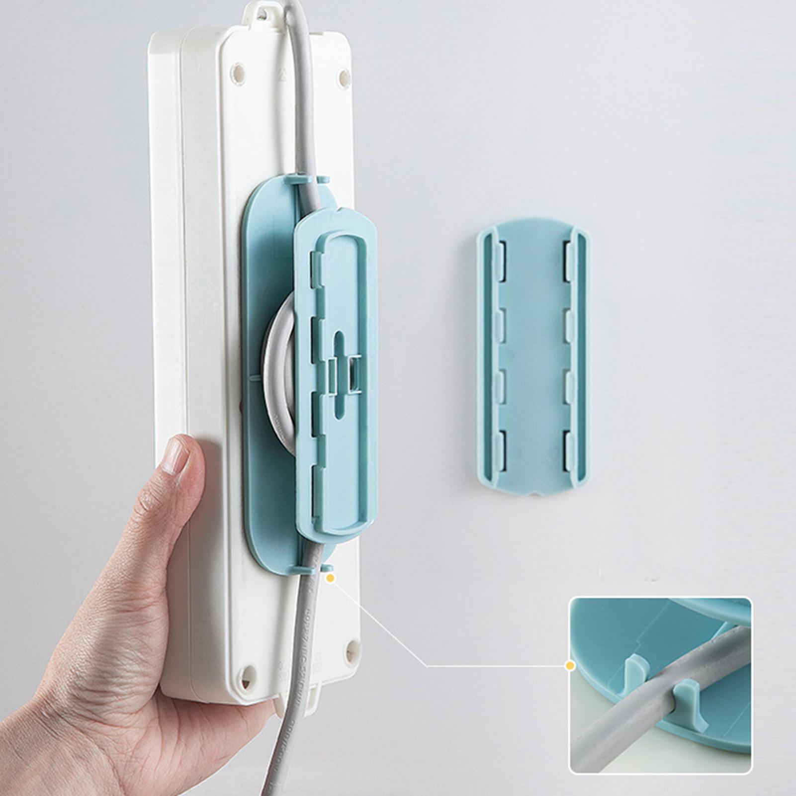 Workshop Tools On Wall - 自己粘着電源タップデスクトップソケットホルダー固定具ケーブルワイヤーオーガナイザー壁掛けソケット固定具リモートホルダーフック
