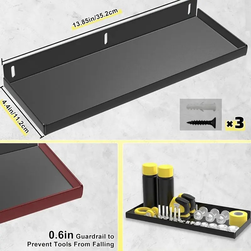 Workshop Tools Hanger - 壁掛け式金属製ツールハンガー、頑丈なスチール製収納ラック、ドライバー、ハンマー、ガレージ、作業場用ツールオーガナイザー、耐久性あり