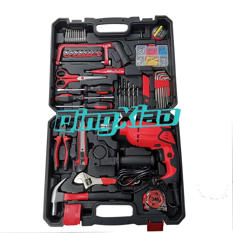 Hand Tools Maintenance Workshop - 118個入りハンドツールケースセット 電動ドリル付き 家庭用修理キット ガレージメンテナンス ワークショップ組立用