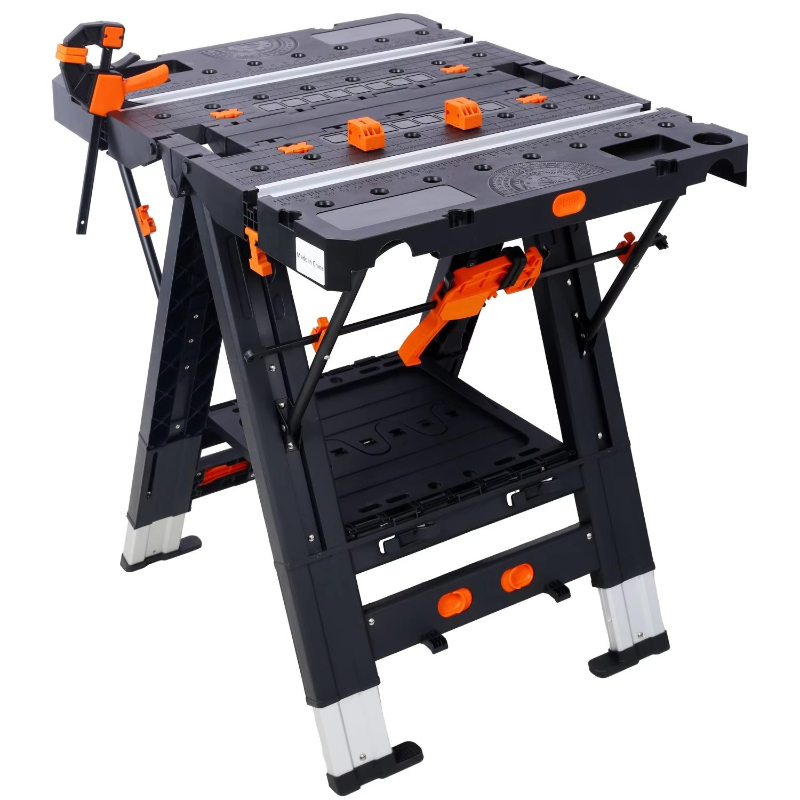 Workbench Portable Fold - ポータブル折りたたみ式2-in-1作業台 大型耐荷重 鋸と作業台