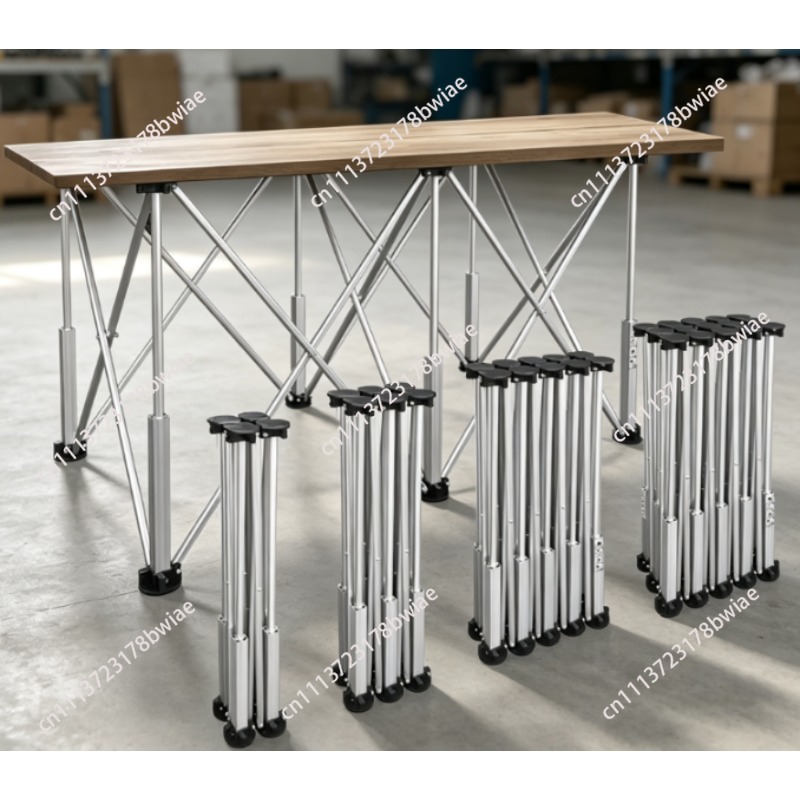 Workbench Portable Fold - 折りたたみ式木工テーブルプレート木製ガラスタイル切断用ポータブルスパイダーレッグワークベンチ（6脚付き）