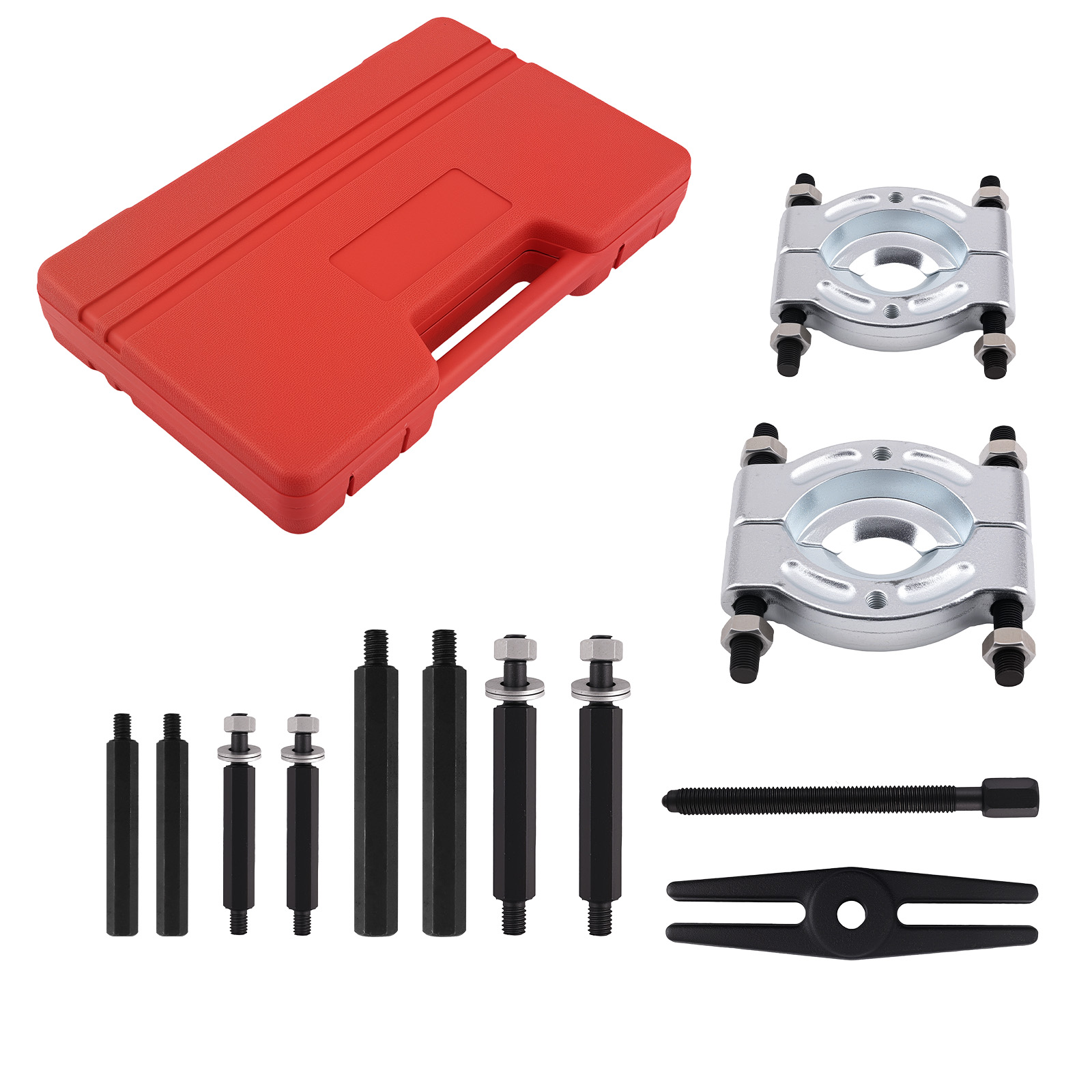 Workshop Tools Kit - 12ピースベアリングプーラーセット 自動車用インナーリング取り外し 30-75mm ワークショップツールキット