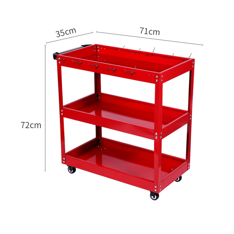 3段式ローリングツールカート、頑丈なスチール製ユーティリティ - Tools Trolley For Workshop のレビューと価格