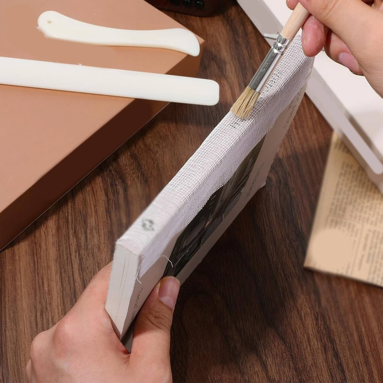 4ピース製本布と工具キット、書籍修理キット、書籍背表紙修理セ - Workshop Tools Kit のレビューと価格