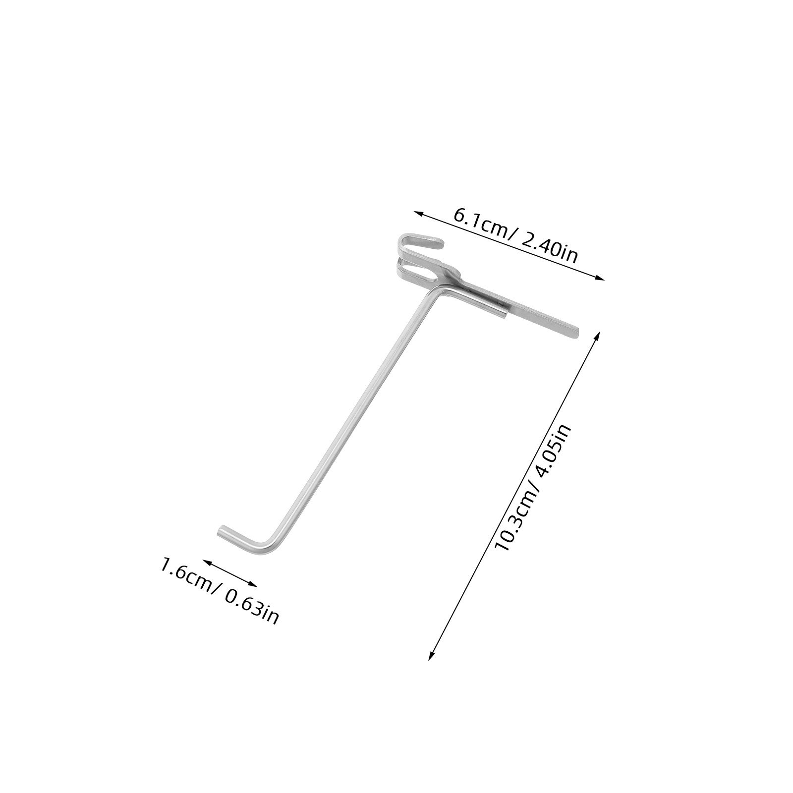6個入りペグボードフック ステンレス製 高耐久性 ユニバーサ - Workshop Tools Hanger のレビューと価格