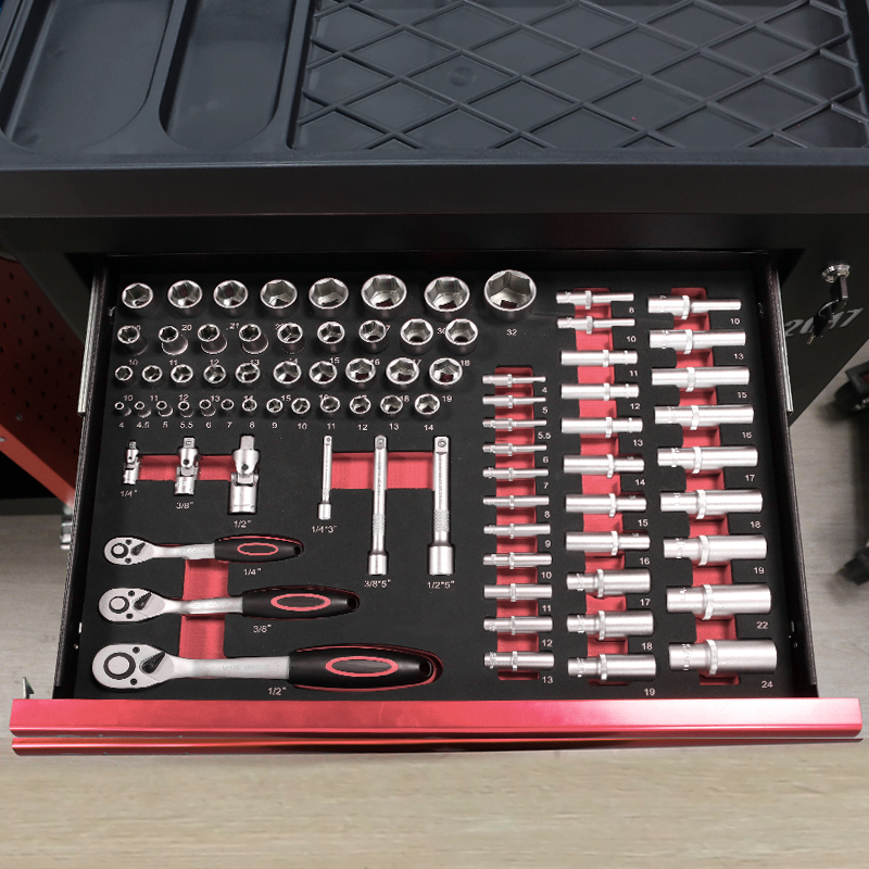 7段引き出しツールトロリー、273個のEVAフォームツールセ - Tools Trolley For Workshop のレビューと価格