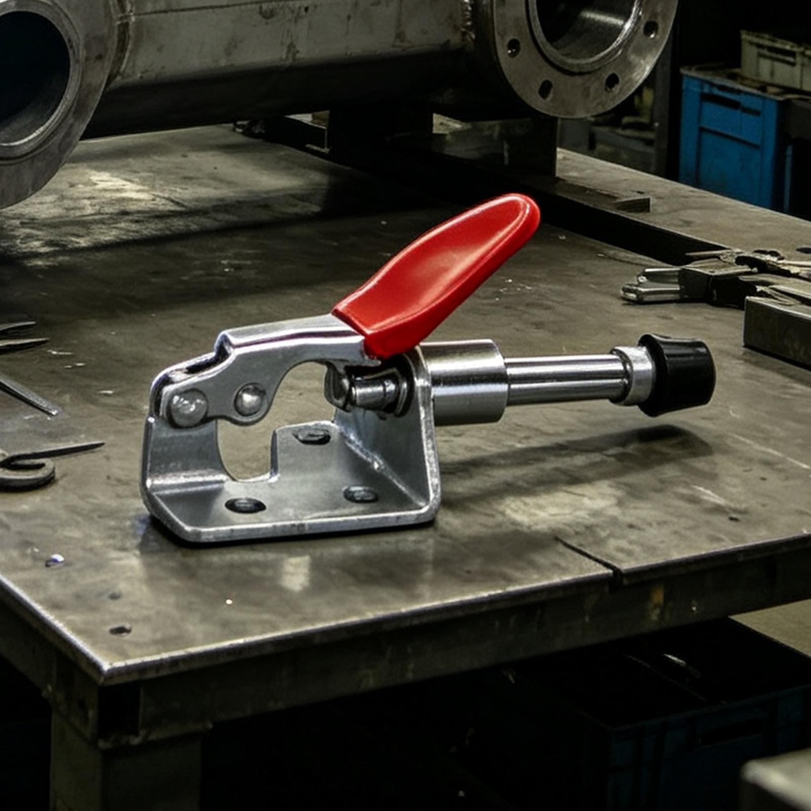 水平トグルクランプ 45kg保持力 プッシュプルツール ヘビ - Tools In Metal Workshop のレビューと価格