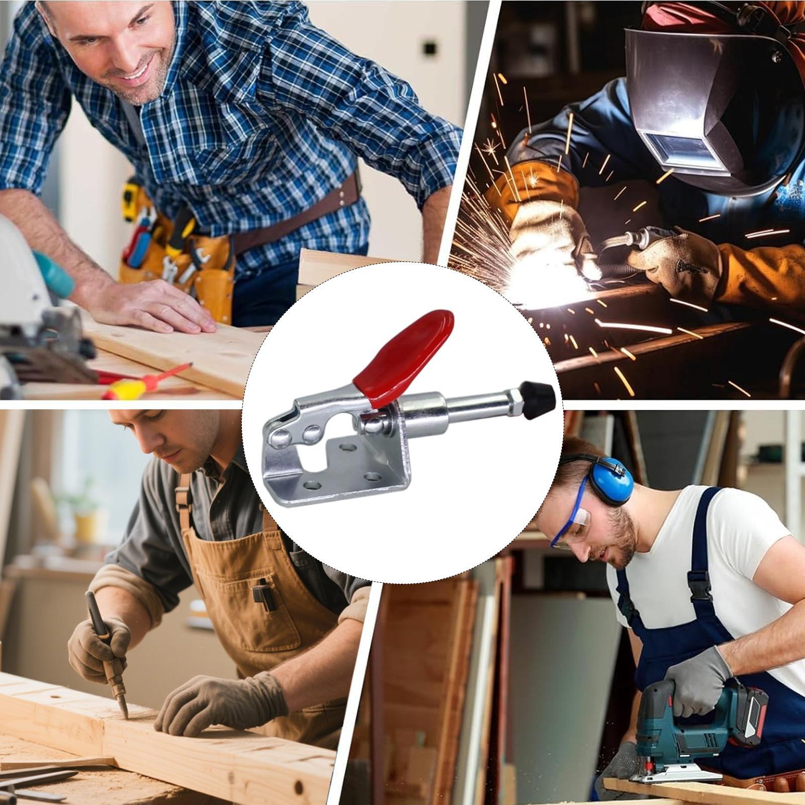 水平トグルクランプ 45kg保持力 プッシュプルツール ヘビ - Tools In Metal Workshop のレビューと価格