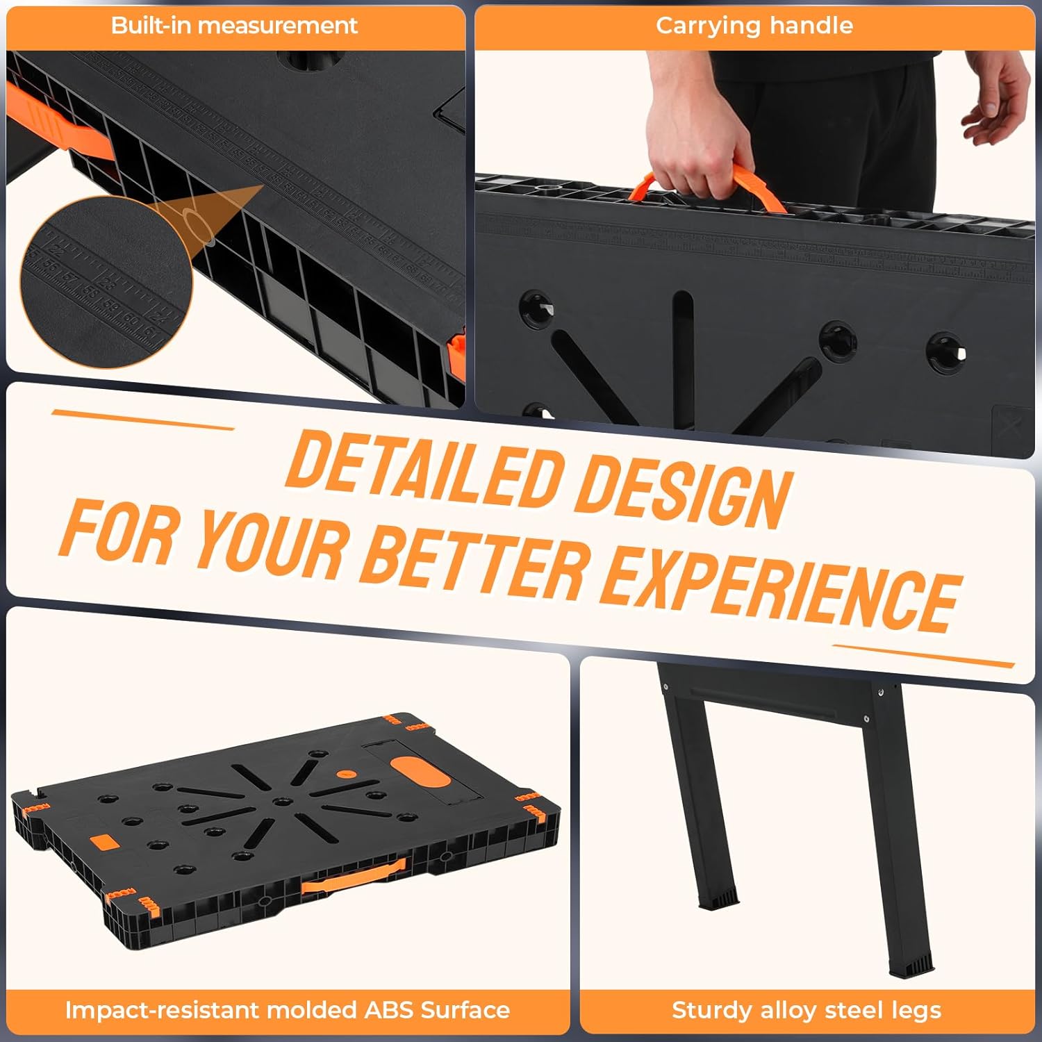 折りたたみ式ワークベンチ（クランプ＆電源タップ付き）- ポー - Workbench Portable Fold のレビューと価格