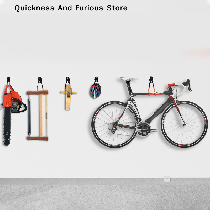 ♬ 頑丈な壁掛けメタルフックガレージオーガナイザー自転車はし - Workshop Tools Hanger のレビューと価格