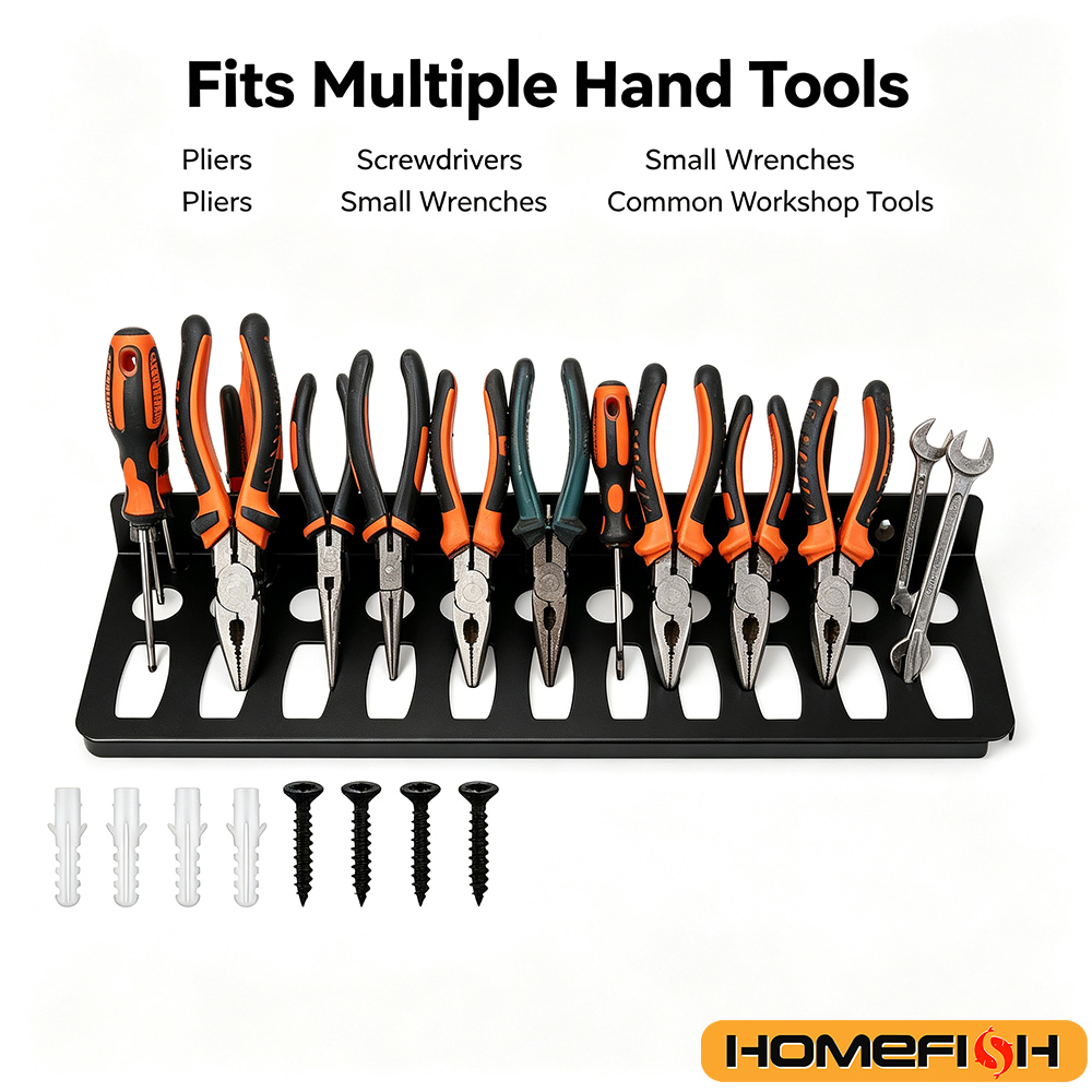 壁掛け式ツールオーガナイザーラック ドライバー レンチホルダ - Workshop Tools Hanger のレビューと価格