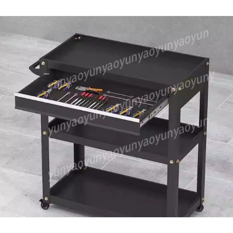 頑丈な3段式ローリングカート、多機能ユーティリティカート、引 - Tools Trolley For Workshop のレビューと価格