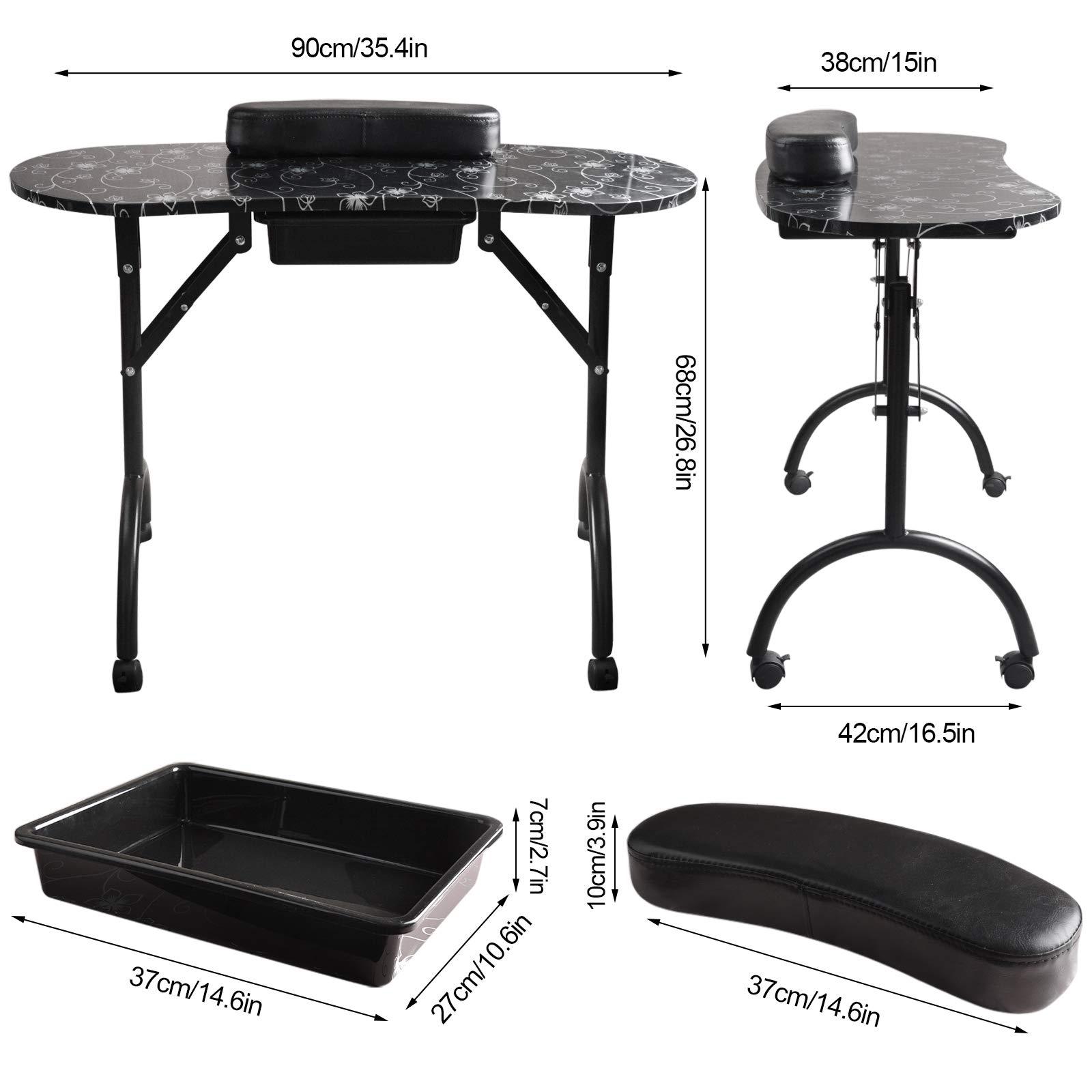 パターンマニキュアテーブル モダンシンプルマニキュアワークベ - Workbench Portable Fold のレビューと価格
