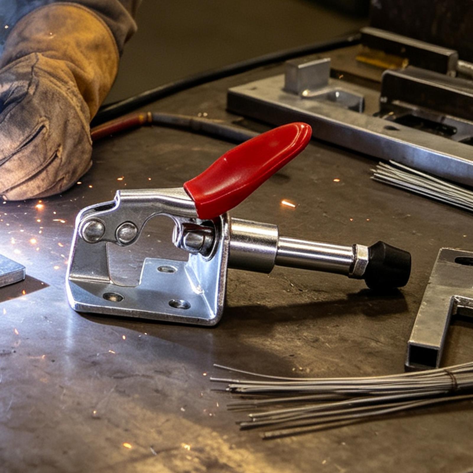 トグルラッチ 45kg 保持力プッシュプルクイックリリースツ - Tools In Metal Workshop のレビューと価格