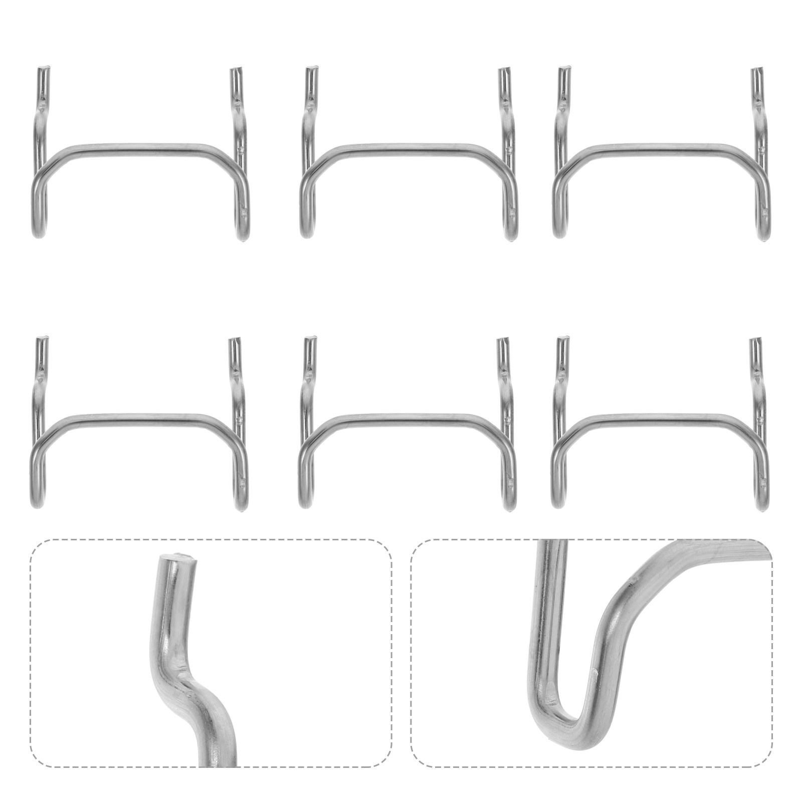 10個入りステンレス製ペグボードフック、収納ビン用、頑丈な厚 - Workshop Tools Hanger のレビューと価格