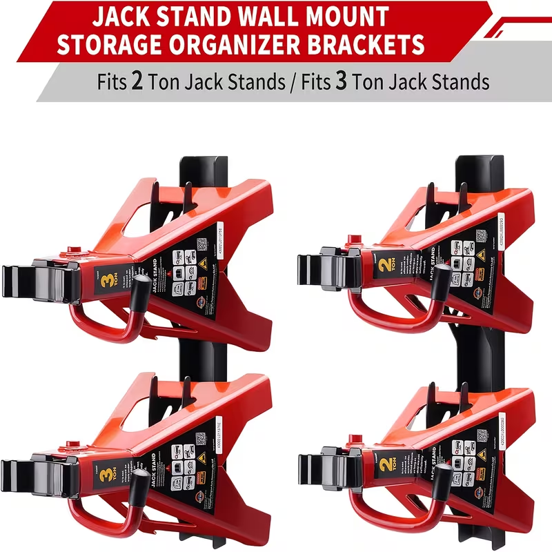 ジャッキスタンド壁掛けオーガナイザー：ジャッキスタンドホルダ - Workshop Tools On Wall のレビューと価格
