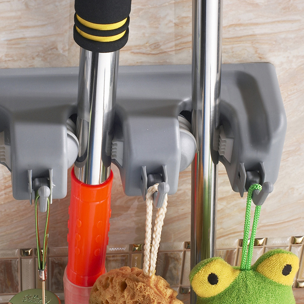 マジックプラスチックモップホルダー収納ホルダーほうきホルダー - Workshop Tools On Wall のレビューと価格
