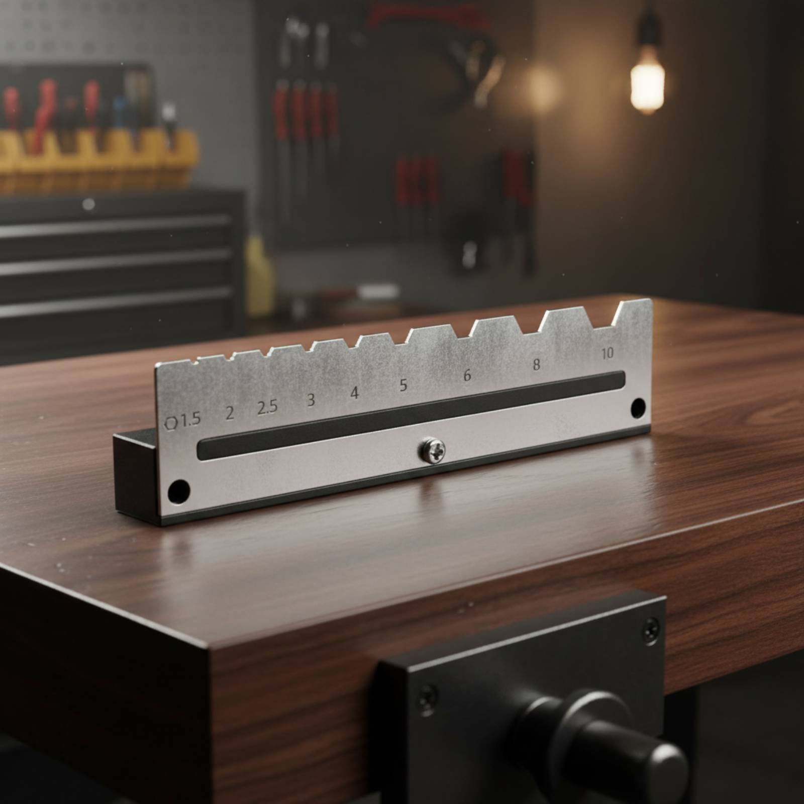 壁掛け六角レンチホルダー、金属製ペグボードレンチラック、六角 - Tools In Metal Workshop のレビューと価格