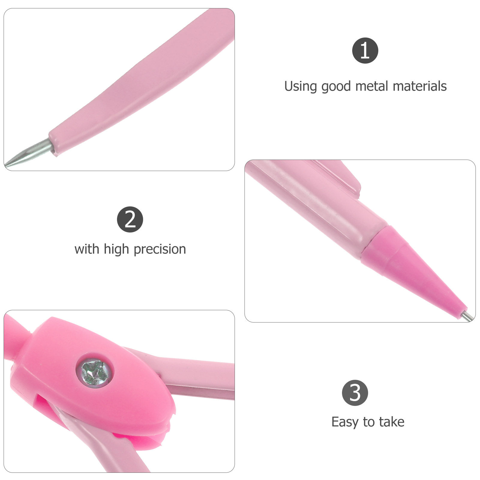1セットの金属製数学コンパス、学生用、幾何学円の描画、精密製 - Workshop Tools Drawing のレビューと価格