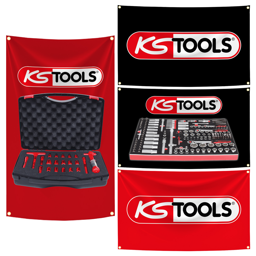 KS TOOLS ブランド旗タペストリー 3x5 フィート  - Ks Tools Workshop のレビューと価格