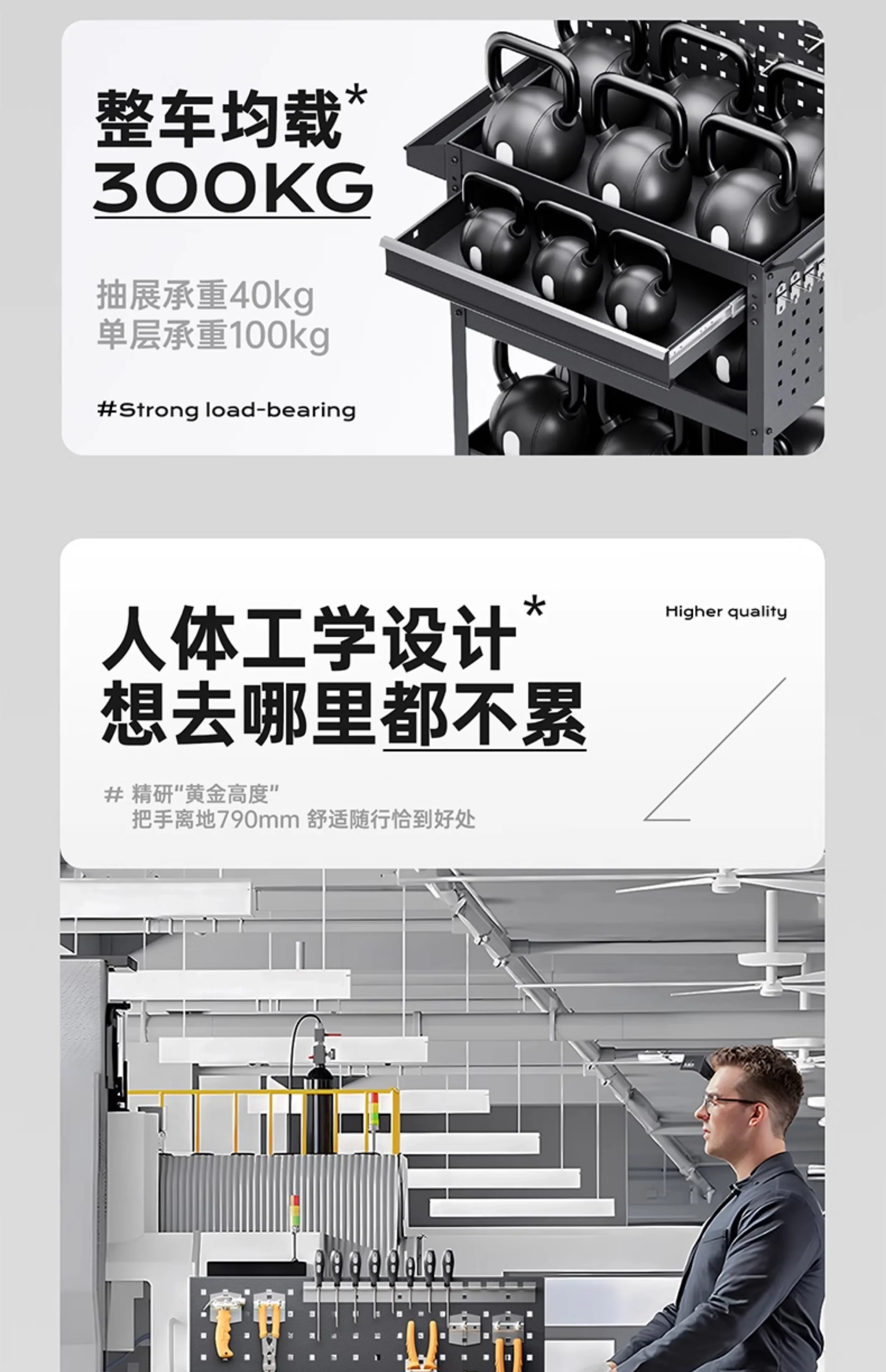 作業場整備ツールカート、自動車修理用引き出し式可動多機能ツー - Hand Tools Maintenance Workshop のレビューと価格