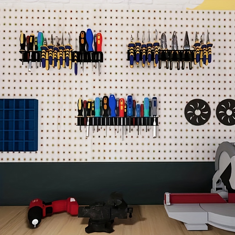 スチール製壁掛けドライバーレンチホルダー、ドライバー収納ラッ - Workshop Tools Hanger のレビューと価格
