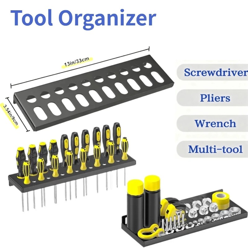 壁掛け式金属製ツールハンガー、頑丈なスチール製収納ラック、ド - Workshop Tools Hanger のレビューと価格